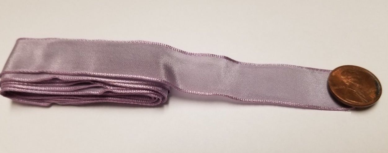 V602 Vintage 5/8"w x 2 yd Lavender Wired Ribbon - ONLY 1 in stk - Click Image to Close