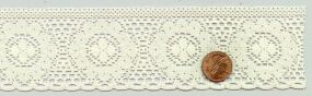 2" wide Ivory Doily Lace - by the yard - Click Image to Close