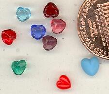 Tiny Glass Hearts - VERY FEW LEFT