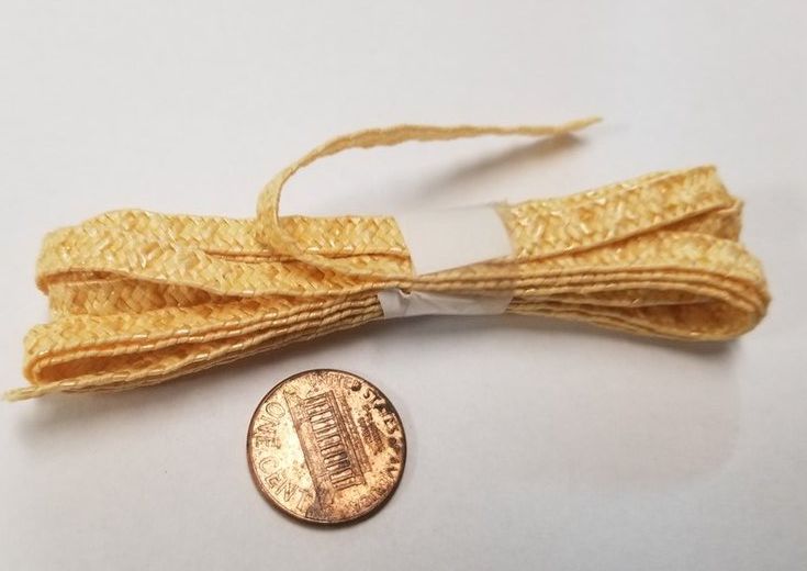 Hat Straw YELLOW 2 yd pkg SOLD OUT - Click Image to Close