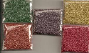 1 mm Metallic NoHole Beads - Click Image to Close