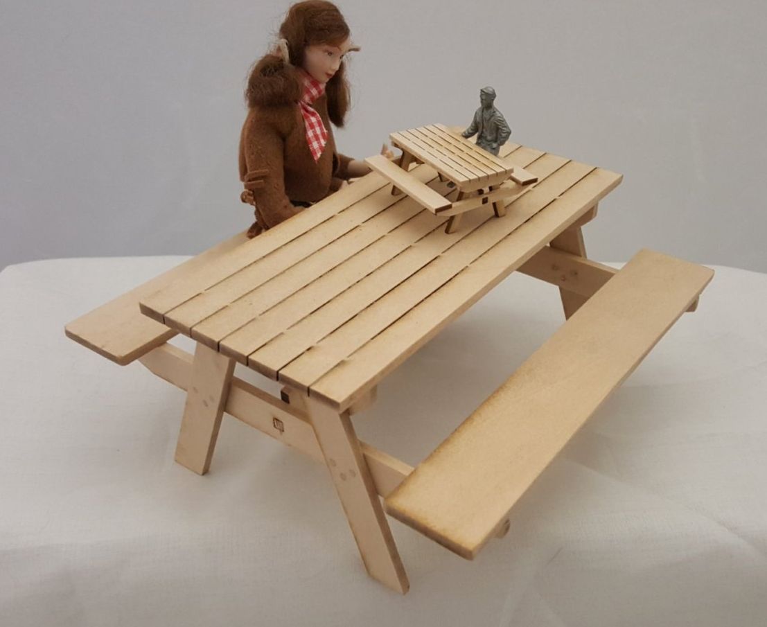 1:12 Picnic Table Kit TEMPORARILY OUT OF STOCK - Click Image to Close