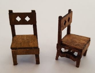 1:48 Cabin Rustic Chair Kit - makes 2 - Click Image to Close
