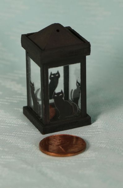 1:12 Lantern Kit - Sitting Cat OUT OF STOCK - Click Image to Close